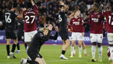 السيتي يبتعد مجدداً عن أرسنال بالتعادل مع وست هام