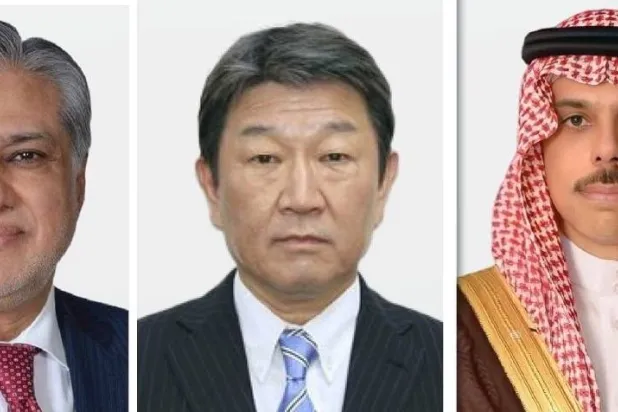 وزراء خارجية السعودية واليابان وباكستان يناقشون أوضاع المنطقة