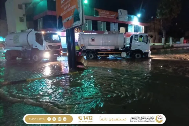 منخفض جوي يعرقل الحركة في مدن غرب ليبيا