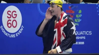 الأسترالي ماكيفوي يحطّم الرقم القياسي العالمي لسباق 50 م حرة الصامد منذ 2009