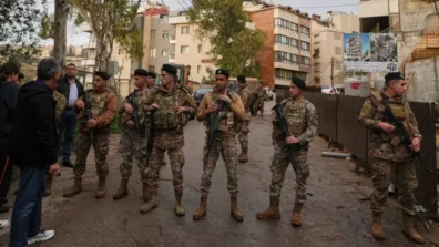 انفجار صاروخ إيراني على علو مرتفع فوق لبنان