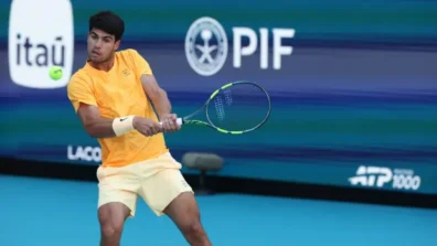 ألكاراس يستعد لتجربة استاد «برنابيو» مع تركيب ملعب تدريب رملي