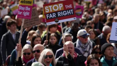 مظاهرة في لندن للاحتجاج على صعود التيار اليميني