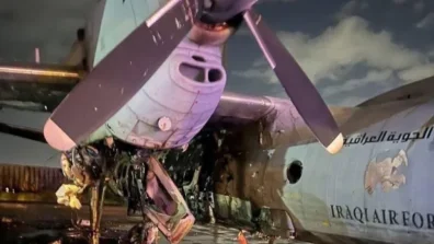 هجوم صاروخي يتسبب بتدمير طائرة في قاعدة جوية عراقية