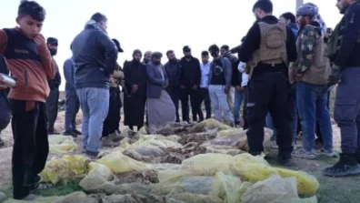 السيول تكشف المقابر الجماعية في الحسكة