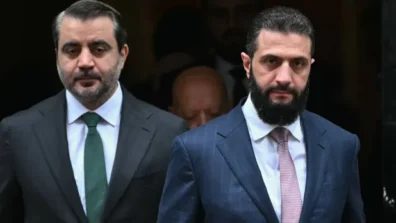 الشرع يلتقي الملك تشارلز وستارمر خلال زيارته بريطانيا