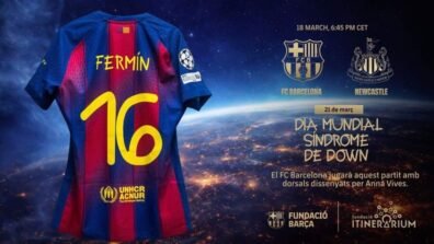 فيديو – برشلونة يواجه نيوكاسل داعماً لمصابي متلازمة داون