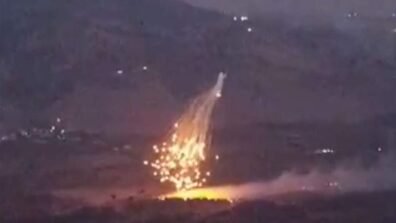 بالفيديو – قصف فوسفوري اسرائيلي طال بلدة الخيام