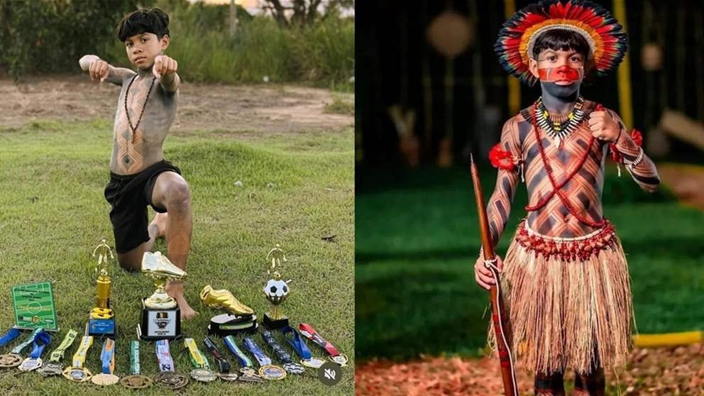 عادة غريبة للاعب برازيلي شاب قبل المباريات