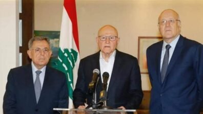 السنيورة زار مع ميقاتي وتمام سلام عين التينة: ندعم جهود رئيسي الجمهورية والحكومة لوقف العدوان بتأييد من الرئيس بري