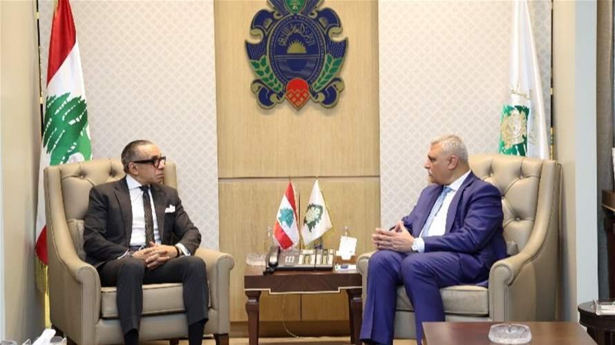 اللواء شقير بحث والسفير المصري في تطورات الوضع في لبنان والمنطقة