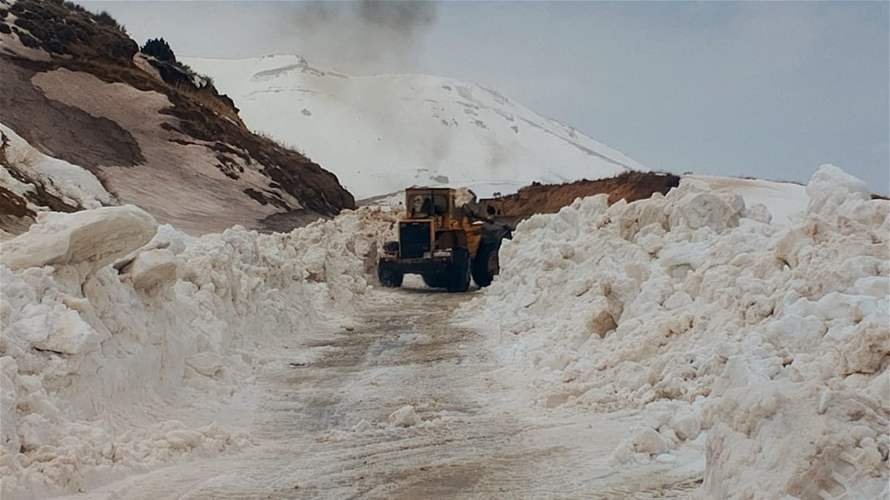 خضر شكر لوزارة الأشغال فتح طريق الهرمل – سير الضنية المقفلة بالثلوج