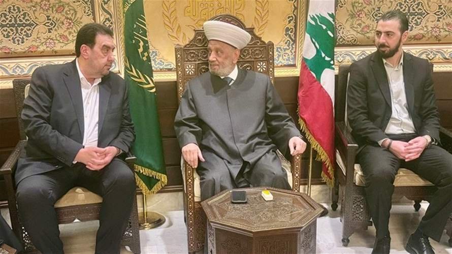 البعريني بعد لقائه ورستم المفتي دريان: عرضنا ملف الموقوفين الإسلاميين وضرورة إصدار عفو عام