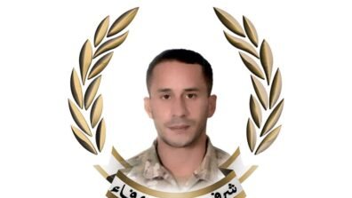 الجيش اللبناني ينعى الجندي علي حسين عجم الذي استشهد بغارة إسرائيلية في العامرية – صور