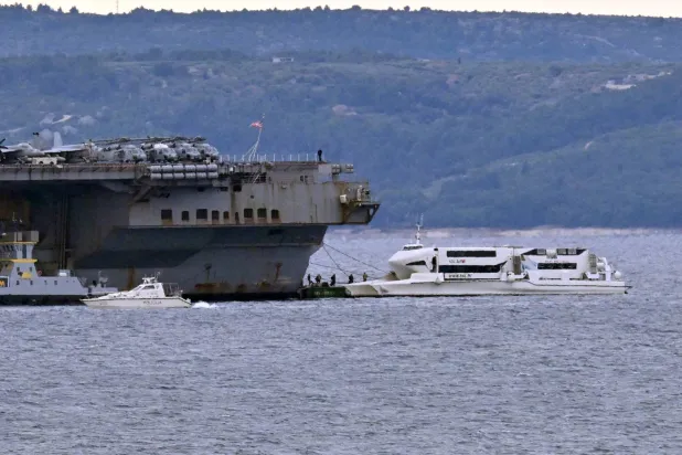 حاملة الطائرات الأميركية «جيرالد فورد» تغادر كرواتيا