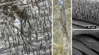 سمكة أفريقية صغيرة تتسلَّق شلالاً بارتفاع 15 متراً