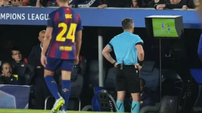 برشلونة يتقدم بشكوى لعدم احتساب لمسة يد على لاعب أتلتيكو