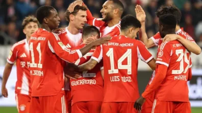 بايرن يحطم الرقم القياسي لعدد الأهداف في الدوري الألماني… ويوسع صدارته