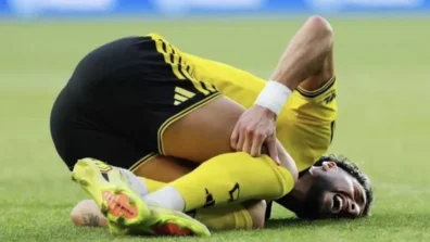 إصابة أبو علي مهاجم منتخب فلسطين بقطع في الرباط الصليبي