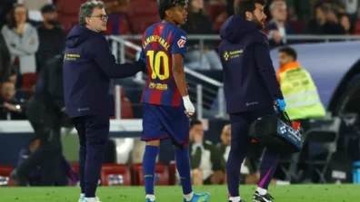 إصابة الامين جمال تهدد مشاركته في مونديال 2026… هل يغيب عن مواجهة السعودية ؟