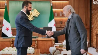 لقاء الشرع – جنبلاط: تجاوز أحداث السويداء وإسقاط «حلف الأقليات»