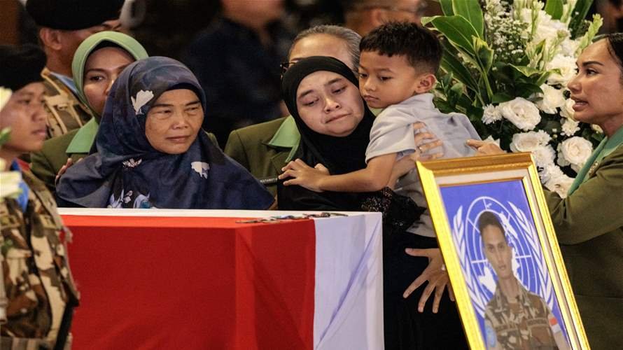 اندونيسيا تستقبل جثث ثلاثة من جنودها في اليونيفيل قضوا في جنوب لبنان