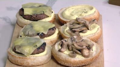 برغر الفطر مع الجبنة السويسرية وسندويشات الستيك… مائدة شهية على طريقة الشيف فادي زغيب (فيديو)