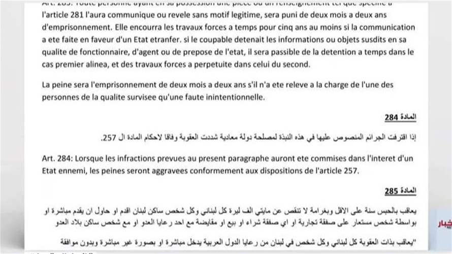 إلغاء جرم التعامل مع اسرائيل بين القانون والسياسة… وهذا ما يجب أن يُعدّل قانونا