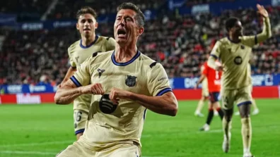 الدوري الإسباني: برشلونة على مشارف اللقب بثنائية في أوساسونا