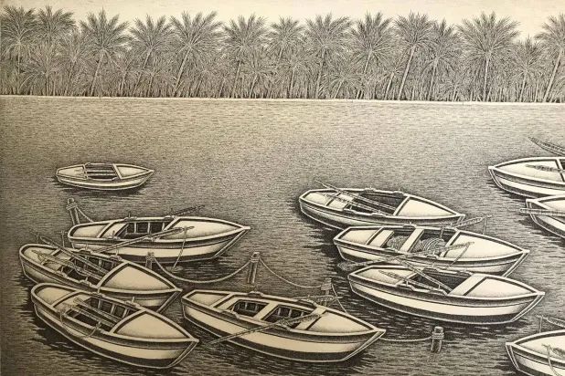 «تقاسيم»… معرض قاهري على إيقاع الأبيض والأسود