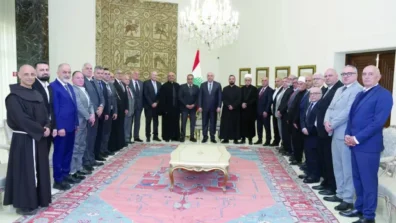 الرئيس اللبناني يتعهد العمل لـ«سلام دائم»