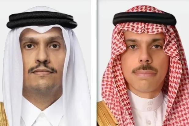وزيرا خارجية السعودية وقطر يبحثان مستجدات أوضاع المنطقة