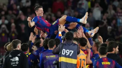 «لا ليغا»: برشلونة يقسو على بيتيس بثلاثية في وداعيّة ليفاندوفسكي