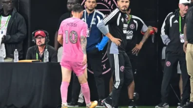 استبدال ميسي في آخِر مبارياته مع إنتر ميامي قبل «كأس العالم» بعد شعوره بألم