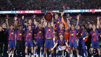 برشلونة يُسقط ريال مدريد بثنائية نظيفة ويتوّج بلقب الدوري الإسباني للمرة الـ29