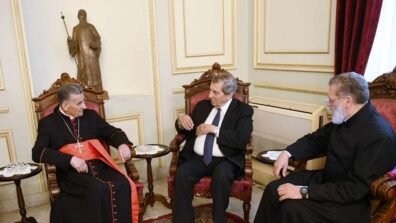الراعي استقبل الفرزلي: لبنان يحتاج إلى قدر كبير من الحكمة والمسؤولية الوطنية