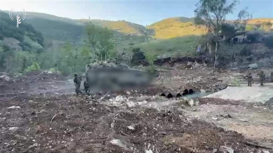 الجيش الإسرائيلي ينشر فيديو لأول دبابة تعبر نهر الليطاني باتجاه قلعة الشقيف (بوفورت)