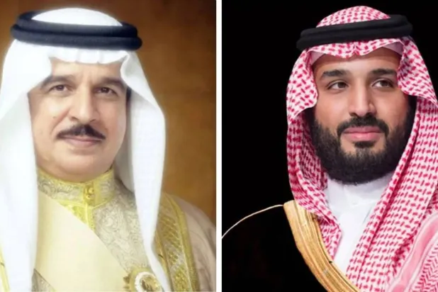 ولي العهد السعودي وملك البحرين يستعرضان المستجدات الإقليمية