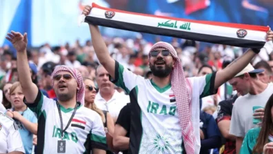 مونديال 2026: الجماهير العراقية تتقاطر على ملعب فيلادلفيا رغم العاصفة