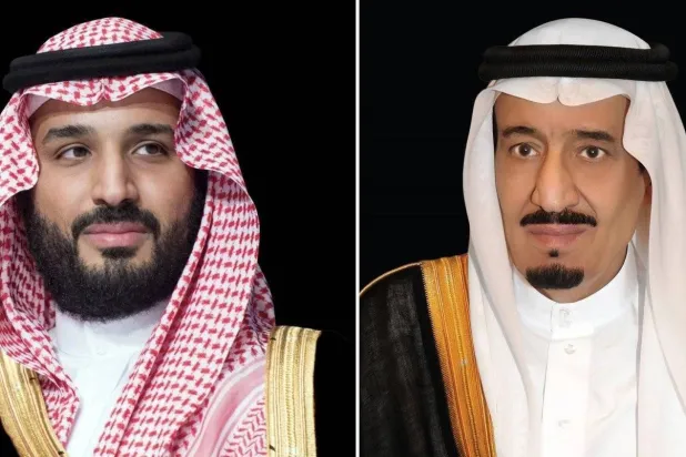 القيادة السعودية تعزي أمير قطر في ضحايا الانفجار بأحد مصانع «رأس لفان»