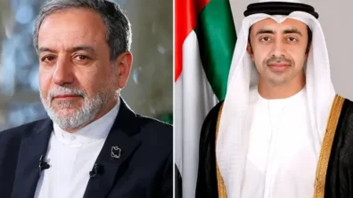 مباحثات بين عبد الله بن زايد وعراقجي حول الاتفاق الأميركي الإيراني