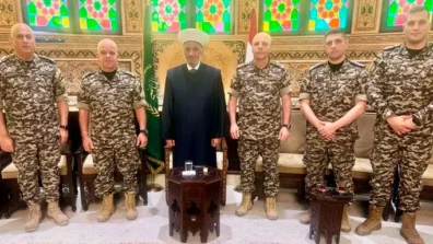 دريان استقبل اللواء لاوندس مهنّئاً بعيد الأضحى
