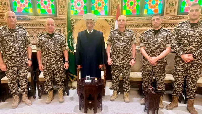 دريان استقبل اللواء لاوندس مهنّئاً بعيد الأضحى