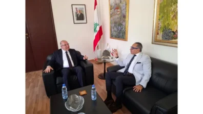 حيدر بحث مع السفير المصري أوضاع العمالة المصرية في لبنان