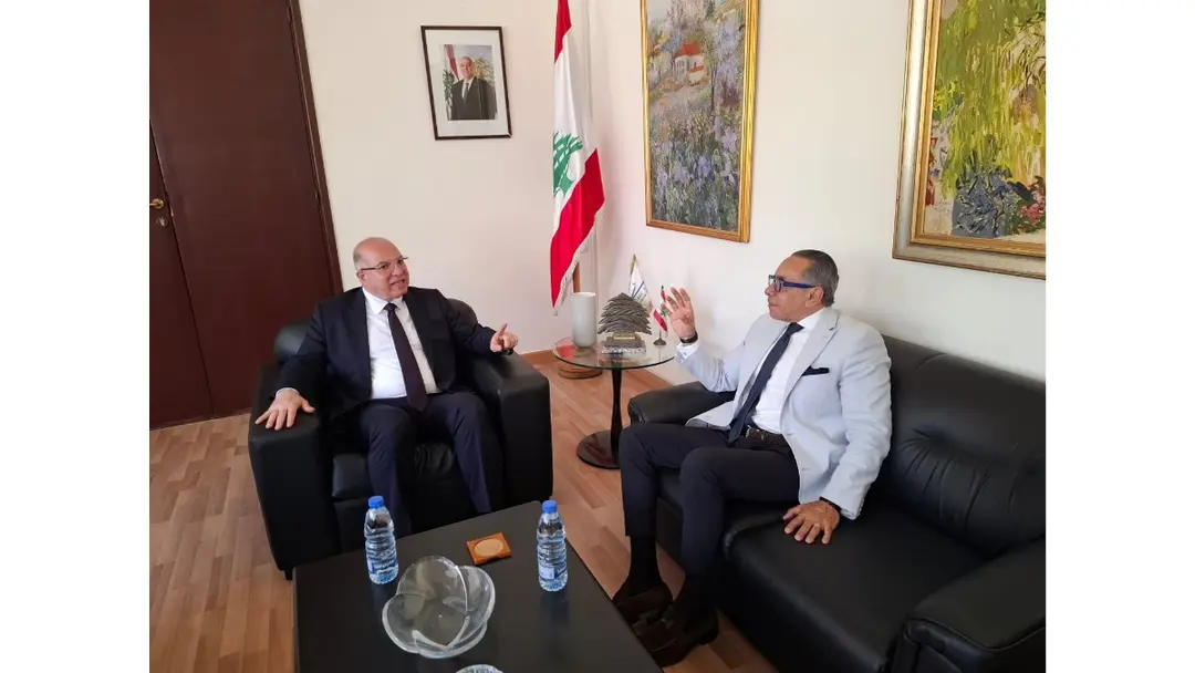 حيدر بحث مع السفير المصري أوضاع العمالة المصرية في لبنان