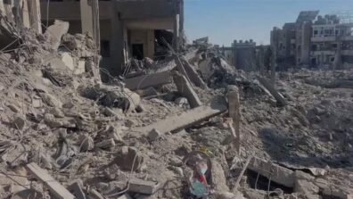 الجديد توثق الدمار الكبير في البرج الشمالي