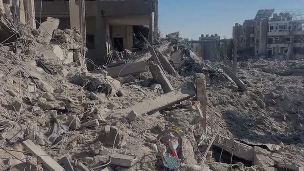 الجديد توثق الدمار الكبير في البرج الشمالي